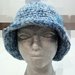 cappello donna fatto a mano uncinetto celeste azzurro