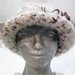 cappello donna fatto a mano uncinetto panna