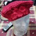 cappello donna fatto a mano uncinetto rosso