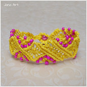 Bracciale "pizzo" in macramè Bracciale "pizzo" in macramè