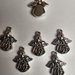 Pendenti Charms Angelo Mod.1 color argento tibetano per bigiotteria, collane portachiavi, orecchini bomboniera bomboniere chiudipacco
