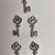 Pendenti Charms Chiave color argento tibetano per bigiotteria, collane portachiavi, orecchini bomboniera bomboniere chiudipacco
