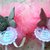 Portaconfetti  -bomboniera  nascita, battesimo, matrimonio, con farfalla in porcellana