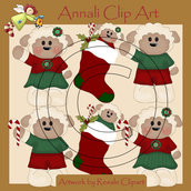 Pecora Natale - Clip Art per Scrapbooking e Decoupage - Immagini