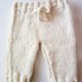 pantaloncini neonato in lana fatti a mano