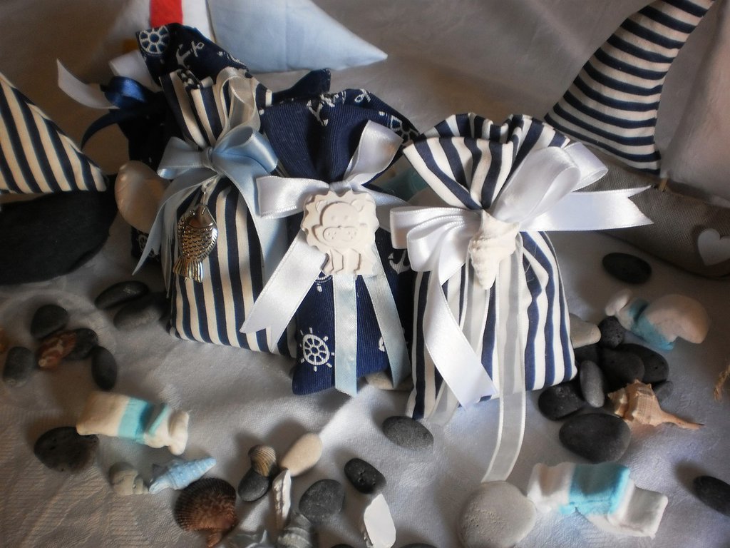 50 Pièces GESSI GESSETTI Segnaposto Profumati Thème Mer - Bomboniere MYDA STORE, Neuf