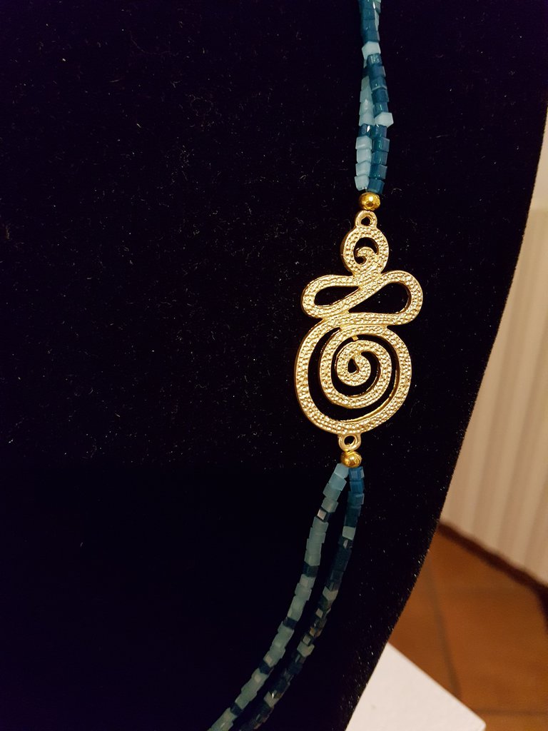 Collana In Oro Bianco 18k Con Ciondolo Doppio Contorno In Diamanti E Tanzanite Ovale Ref Ccon1948bbt 3943 - Foto 9