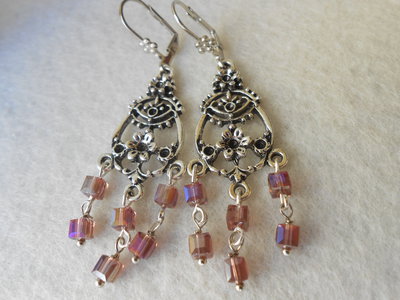 Orecchini In Argento 925 Con Cristalli Colorati - Ipoallergenici - Leggeri 3,2 G - Confezione Regalo - Blu, Rosso, Rosa, Viola, Verde, Nero