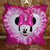 Cuscino con minnie fuchsia