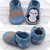 Scarpine ecopelle Pinguino personalizzate con nome - Bimbo 3/6 mesi