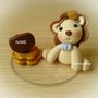 Cake topper leone torta animali nascita battesimo comunione compleanno