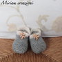                                                               Scarpine di lana per neonato