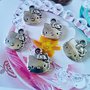 5 CHARM HELLO KITTY IN ARGENTO  - CIONDOLI - HOBBY CREATIVI - BOMBONIERA 