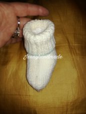 Scarpette neonata lana