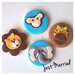 biscotti decorati a tema jungla,jungla, leone, giraffa,scimmia,elefante