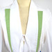 VIVINATURALE camicia cotone biologico GOTS bianco verde taglia 42