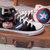 Scarpe modello tipo Converse a tema "Capitan America"