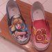 Scarpe modello tipo Vans a tema "Sailor Moon"