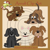 Cuccioli di Cane - Clip Art per Scrapbooking e Decoupage - Immagini