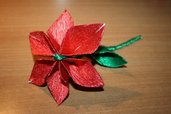 Fiore origami rosso