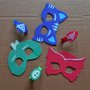 Tris maschere e braccialetti Pj Masks - Super Pigiamini (1 Gufetta + 1 Geco + 1 Gattoboy)