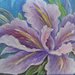 Dipinto acrilico con iris