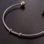 Bracciale "Jonc" in acciaio inox (64x55mm) (cod.inox)