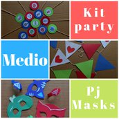 Kit party medio dei Pj Masks (Super Pigiamini)