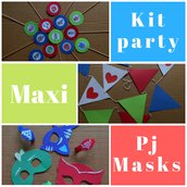 Maxi kit party dei Pj Masks (Super Pigiamini)