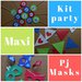 Maxi kit party dei Pj Masks (Super Pigiamini)