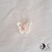 Bomboniera prima comunione farfalla cuoricini rosa per bimba applicazione o ciondolo