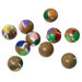 *4*Lotto Stock 10 Perle perline tonde a colori spaziatori divisori 8 mm 