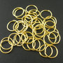 1* 100 Anellini gold plated dorati per bigiotteria 9mm