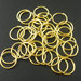 1* 100 Anellini gold plated dorati per bigiotteria 9mm