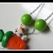 kawaii rabbit on the carrot necklace