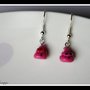 kawaii pink poo Earrings