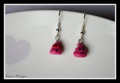 kawaii pink poo Earrings