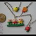 kawaii little three pigs necklace