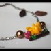 kawaii birds on the branch fimo necklace