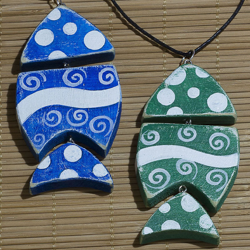Collana con ciondolo a forma di pesce di Gesù, ciondolo Ichthys, gioiello con simbolo cristiano in acciaio inossidabile - Italia