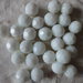 27 Perle Bianche Sfaccettate 14 mm.