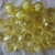 24 Perle Gialle Acriliche 3 da 21mm., 4 da 19x18mm. , 17 da 18x14 mm.