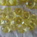 24 Perle Gialle Acriliche 3 da 21mm., 4 da 19x18mm. , 17 da 18x14 mm.