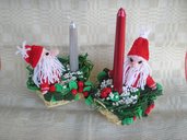 Cestino Babbo Natale con candela