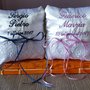 Cuscino portafedi cuscinetto personalizzato nomi data matrimonio scegli colori