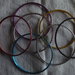 7 bracciali diametro interno 65 mm di sette colori