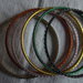6 bracciali diametro interno 65 mm di sei colori
