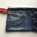 Pochette in jeans riciclato