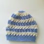 Cappello / berretto / cuffia bambino a righe in pura lana