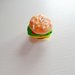 Charm in fimo hamburger fatto a mano